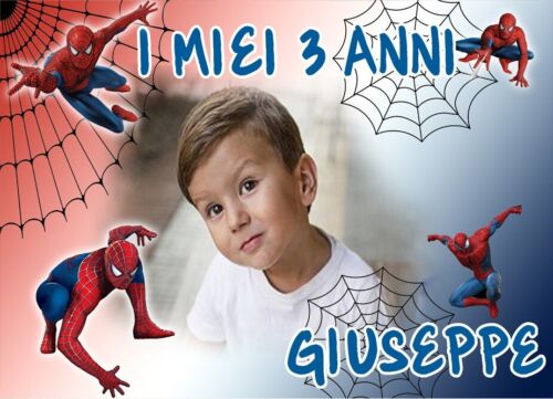 BANNER STRISCIONE compleanno - Supereroi MARVEL - CON NOME foto ed età –  GLOBAL PUBBLICITÀ