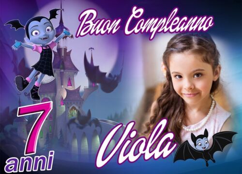 BANNER STRISCIONE compleanno - FROZEN - CON NOME, FOTO ED ETà bimba ba –  GLOBAL PUBBLICITÀ