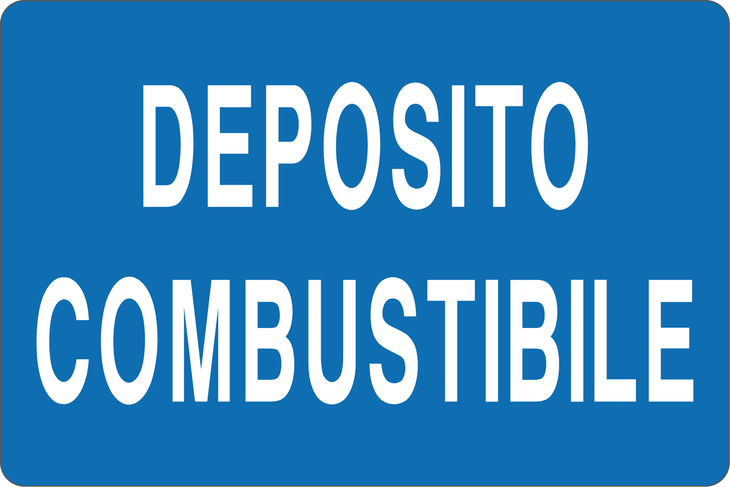 GLOBAL CARTELLO SEGNALETICO - DEPOSITO COMBUSTIBILE - Adesivo Resistente, Pannello in Forex, Pannello In Alluminio