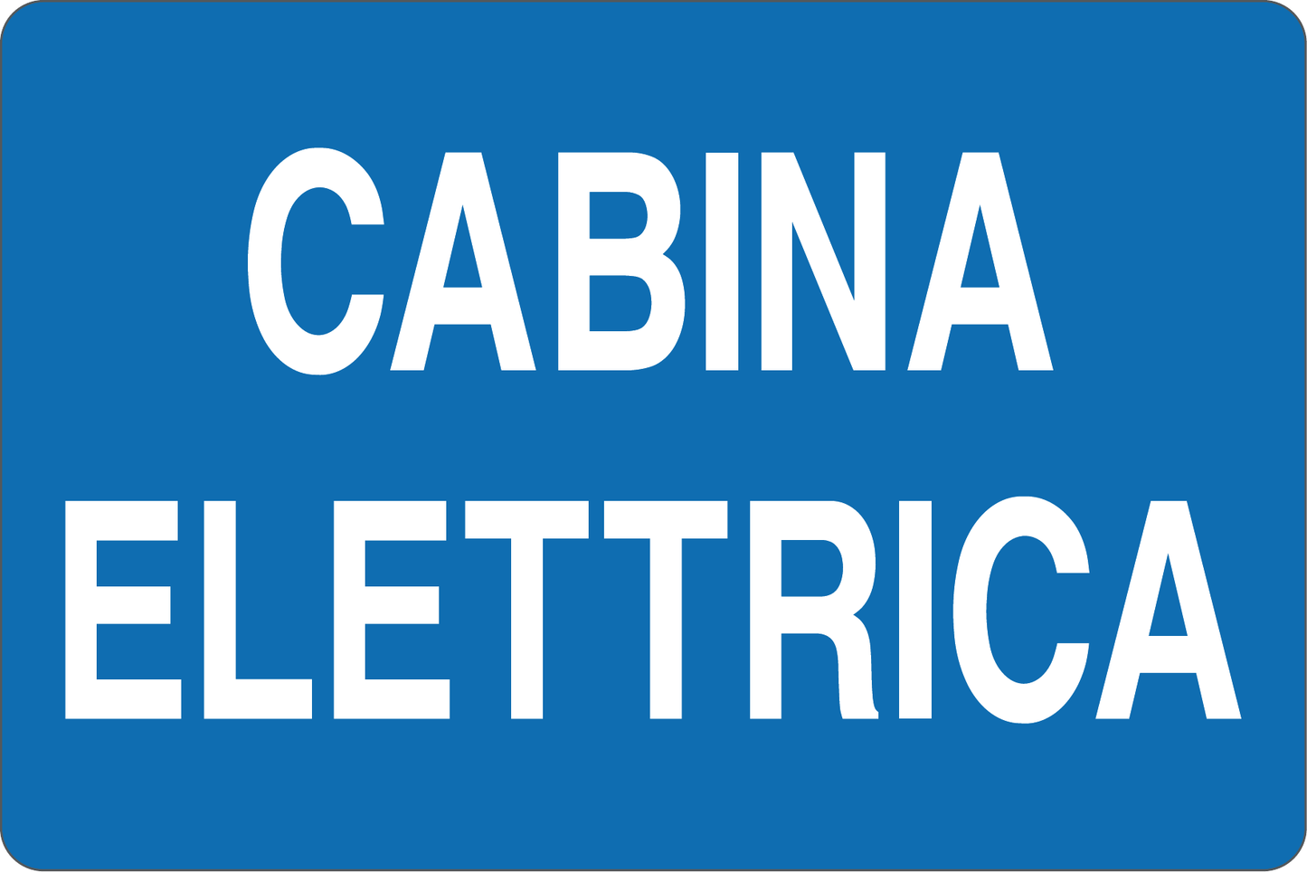 GLOBAL CARTELLO SEGNALETICO - CABINA ELETTRICA - Adesivo Resistente, Pannello in Forex, Pannello In Alluminio