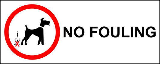 NO FOULING - CARTELLO SEGNALETICO UNI ISO 7010 in Adesivo Resistente, Pannello in Forex, Pannello In Alluminio