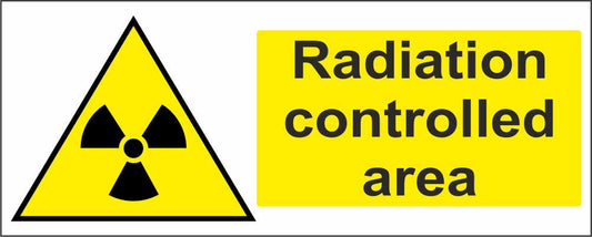 Radiation controller area - CARTELLO SEGNALETICO UNI ISO 7010 in Adesivo Resistente, Pannello in Forex, Pannello In Alluminio