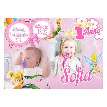 GLOBAL STRISCIONE FONDALE COMPLEANNO - Trilly - STRISCIONE PERSONALIZZATO IN CARTA O IN BANNER PVC ANCHE DA ESTERNO GARANZIA 5 ANNI