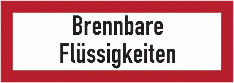 GLOBAL CARTELLO SEGNALETICO UNI - Brennbare Flüssigkeiten - Adesivo Extra Resistente, Pannello in Forex, Pannello In Alluminio