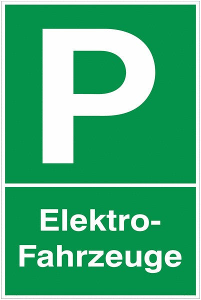 GLOBAL CARTELLO SEGNALETICO - Elektro-Fahrzeuge -  Adesivo Extra Resistente, Pannello in Forex, Pannello In Alluminio