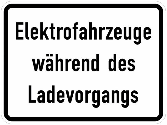 GLOBAL CARTELLO SEGNALETICO - Elektrofahrzeuge während des Ladevorgangs -  Adesivo Extra Resistente, Pannello in Forex, Pannello In Alluminio