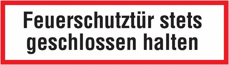 GLOBAL CARTELLO SEGNALETICO UNI - Feuerschutztür stets geschlossen halten - Adesivo Extra Resistente, Pannello in Forex, Pannello In Alluminio