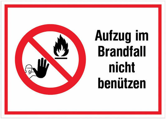 GLOBAL CARTELLO SEGNALETICO - Feuerwehrschilder für Aufzüge, langnachleuchtend -  Adesivo Extra Resistente, Pannello in Forex, Pannello In Alluminio