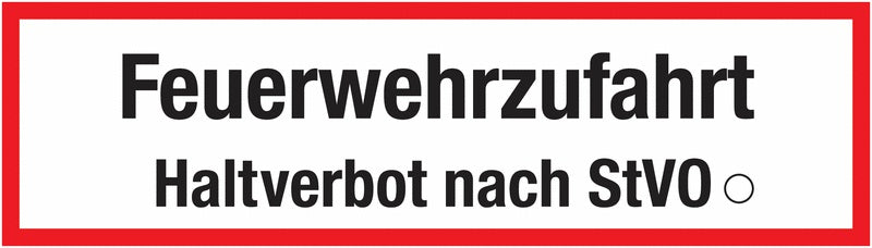 GLOBAL CARTELLO SEGNALETICO UNI - Feuerwehrzufahrt Haltverbot - Adesivo Extra Resistente, Pannello in Forex, Pannello In Alluminio