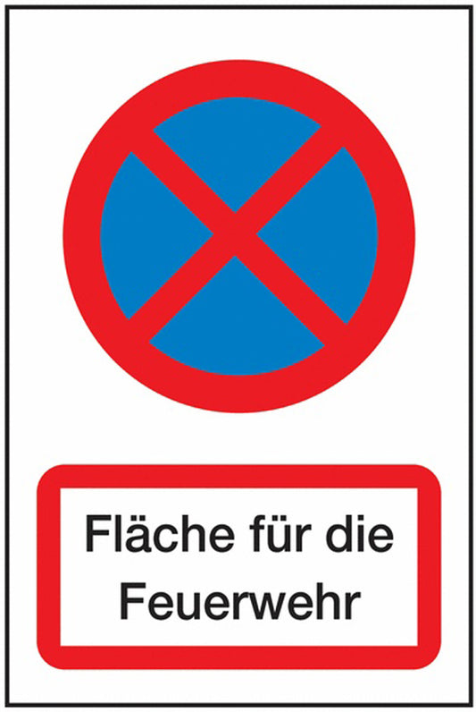 GLOBAL CARTELLO SEGNALETICO - Fläche für die Feuerwehr -  Adesivo Extra Resistente, Pannello in Forex, Pannello In Alluminio