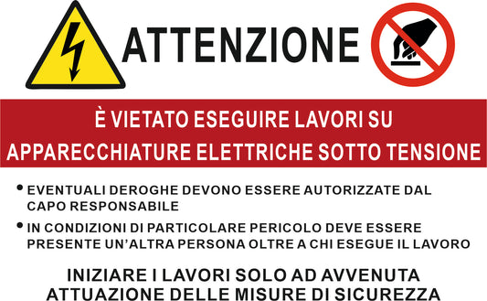 GLOBAL CARTELLO SEGNALETICO - ATTENZIONE - Adesivo Extra Resistente, Pannello in Forex, Pannello In Alluminio