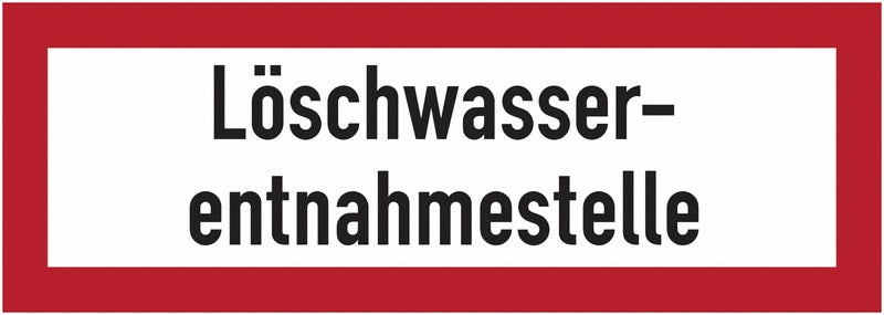 GLOBAL CARTELLO SEGNALETICO UNI - Löschwasserentnahmestelle - Adesivo Extra Resistente, Pannello in Forex, Pannello In Alluminio