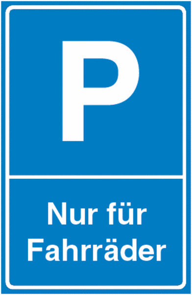 GLOBAL CARTELLO SEGNALETICO - Nur für Fahrräder -  Adesivo Extra Resistente, Pannello in Forex, Pannello In Alluminio