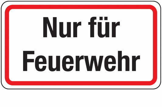 GLOBAL CARTELLO SEGNALETICO UNI - Nur für Feuerwehr - Adesivo Extra Resistente, Pannello in Forex, Pannello In Alluminio