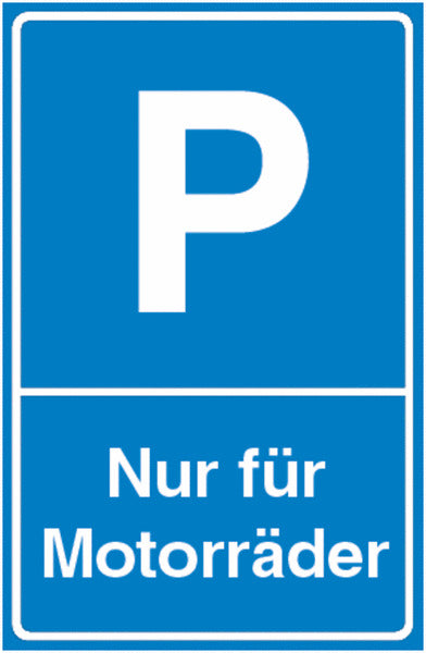 GLOBAL CARTELLO SEGNALETICO - Nur für Motorräder -  Adesivo Extra Resistente, Pannello in Forex, Pannello In Alluminio