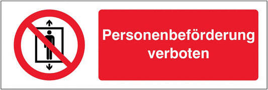 GLOBAL CARTELLO SEGNALETICO UNI - Personenbeförderung verboten - Adesivo Extra Resistente, Pannello in Forex, Pannello In Alluminio