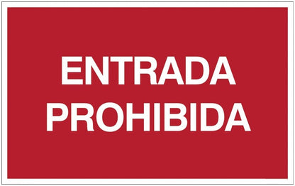 GLOBAL CARTELLO SEGNALETICO - Prohibida la entrada - Adesivo Extra Resistente, Pannello in Forex, Pannello In Alluminio