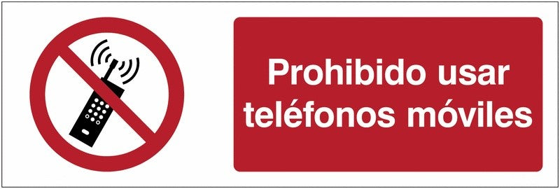 GLOBAL CARTELLO SEGNALETICO UNI - Prohibido activar teléfonos móviles - Adesivo Extra Resistente, Pannello in Forex, Pannello In Alluminio