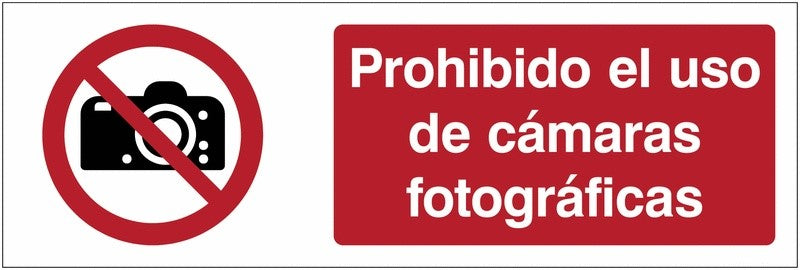 GLOBAL CARTELLO SEGNALETICO UNI - Prohibido fotografiar - Adesivo Extra Resistente, Pannello in Forex, Pannello In Alluminio