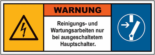 GLOBAL CARTELLO SEGNALETICO UNI - Reinigungs- und Wartungsarbeiten - Adesivo Extra Resistente, Pannello in Forex, Pannello In Alluminio