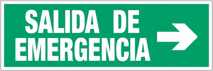 GLOBAL CARTELLO SEGNALETICO UNI - Salida de emergencia - Adesivo Extra Resistente, Pannello in Forex, Pannello In Alluminio