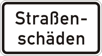 GLOBAL CARTELLO SEGNALETICO UNI - Straßenschäden - Adesivo Extra Resistente, Pannello in Forex, Pannello In Alluminio