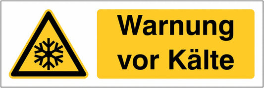 GLOBAL CARTELLO SEGNALETICO UNI - Warnung vor niedriger Temperatur  Frost - Adesivo Extra Resistente, Pannello in Forex, Pannello In Alluminio