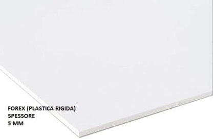 GLOBAL CARTELLO UNI PER DECORAZIONE, PUNTO VENDITA, PROMOZIONALE - CON GRAFICA PERSONALIZZATA - Adesivo Resistente, Pannello in Forex, Alluminio, Polionda, Plexiglass con Stampa UV