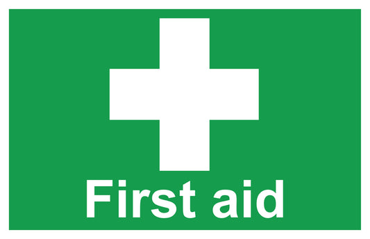 GLOBAL CARTELLO SEGNALETICO - first aid - Adesivo Extra Resistente, Pannello in Forex, Pannello In Alluminio