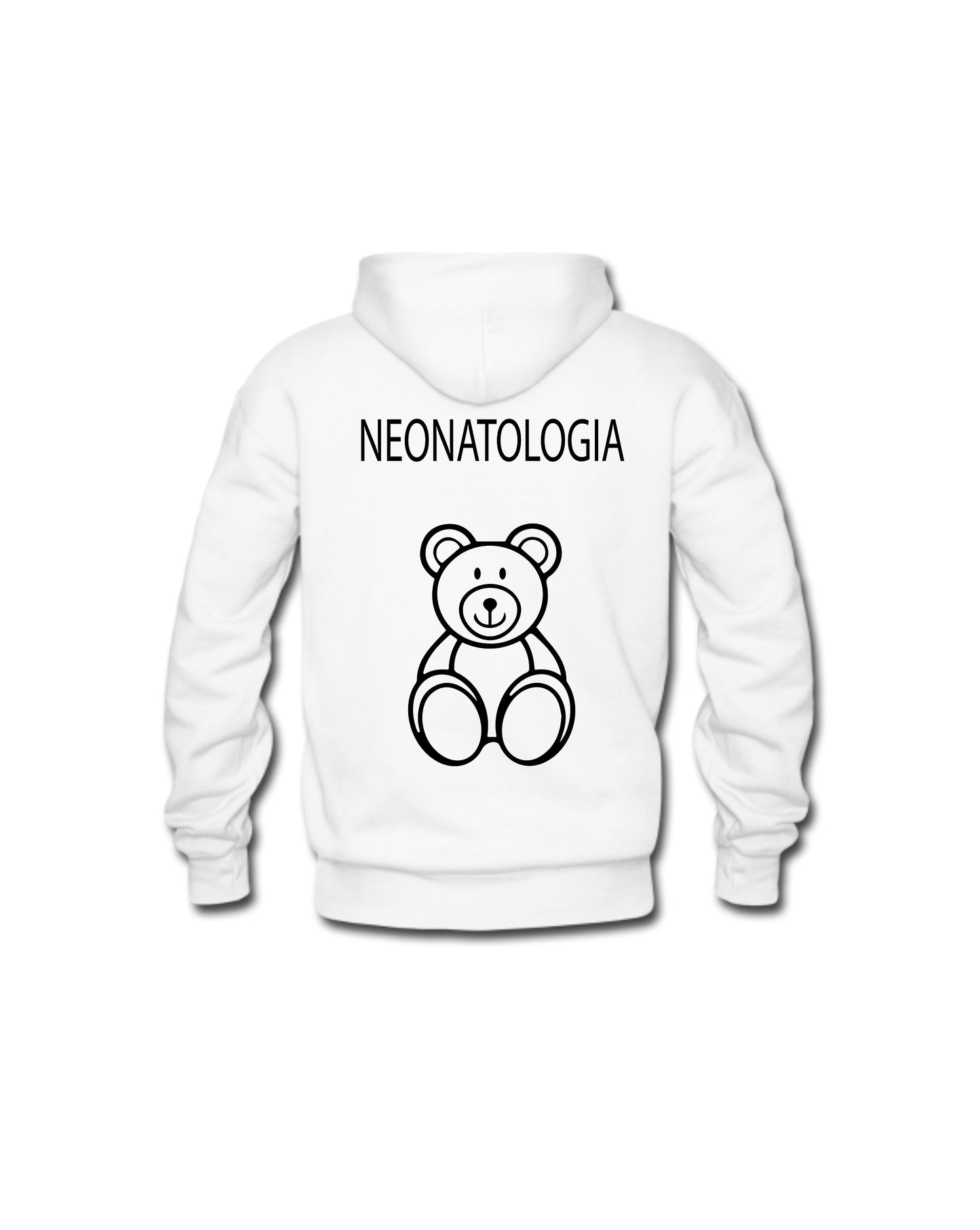 Felpa Cappuccio Uomo o Donna Cotone Basic Super vestibilità Top qualità - Operatore Neonatologia - Personalizzata con Nome