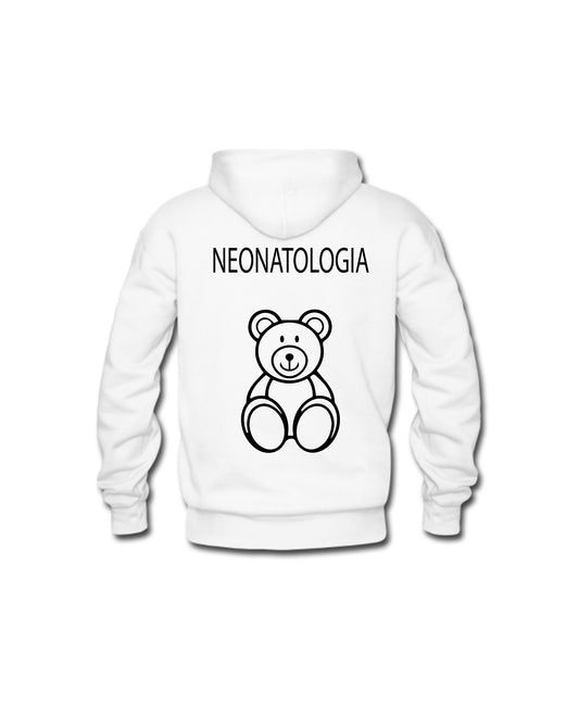 Felpa Cappuccio Uomo o Donna Cotone Basic Super vestibilità Top qualità - Operatore Neonatologia - Personalizzata con Nome