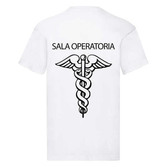 T-Shirt Uomo o Donna Cotone Basic Super vestibilità Top qualità - Operatore Sala Operatoria - Personalizzata con Nome