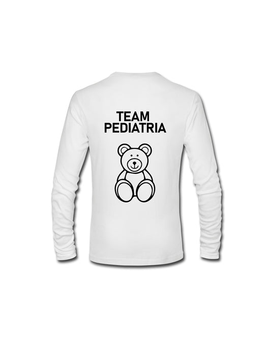 Felpa Girocollo Uomo o Donna Cotone Basic Super vestibilità Top qualità - Team Pediatria - Personalizzata con Nome