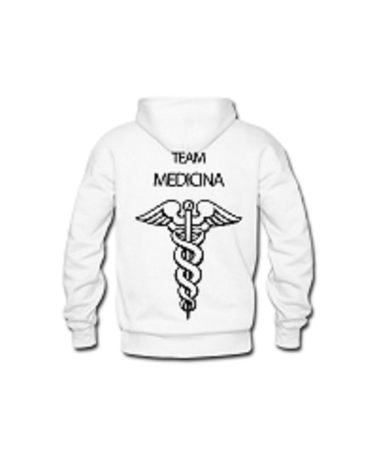 Felpa Cappuccio Uomo o Donna Cotone Basic Super vestibilità Top qualità - Team Medicina  - Personalizzata con Nome