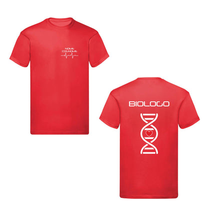 T-Shirt Uomo o Donna Cotone Basic Super vestibilità Top qualità - Biologo e Biologa Dna - Personalizzata con Nome