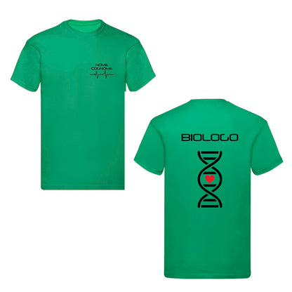 T-Shirt Uomo o Donna Cotone Basic Super vestibilità Top qualità - Biologo e Biologa Dna - Personalizzata con Nome