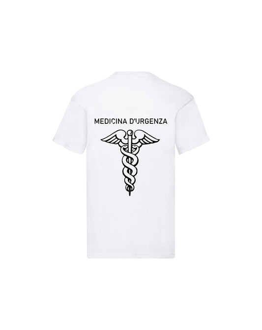 T-Shirt Uomo o Donna Cotone Basic Super vestibilità Top qualità - Operatore Medicina d'urgenza - Personalizzata con Nome