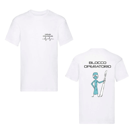 T-Shirt Uomo o Donna Cotone Basic Super vestibilità Top qualità - Sala Operatoria - Personalizzata con Nome