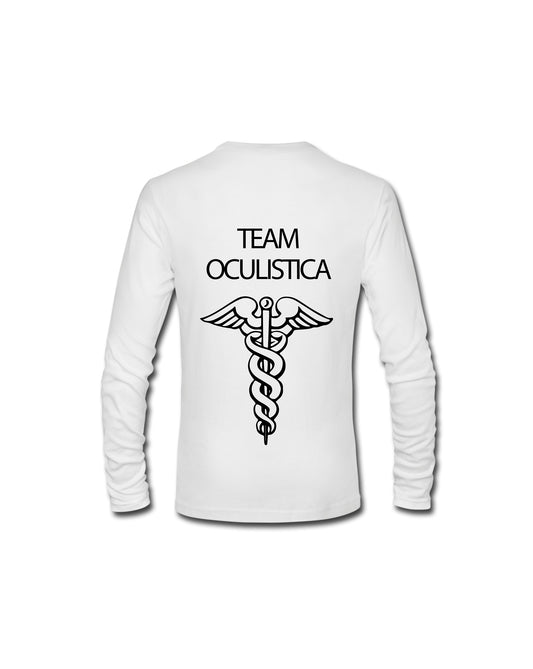 Felpa Girocollo Uomo o Donna Cotone Basic Super vestibilità Top qualità - Team oculistica - Personalizzata con Nome