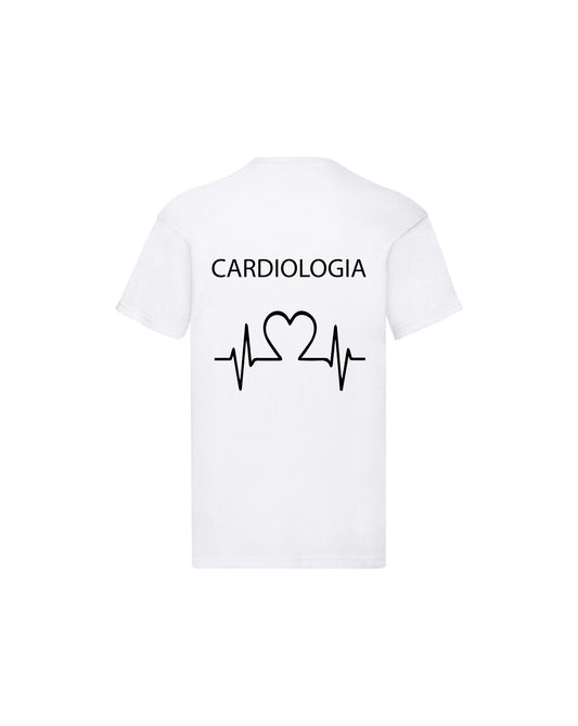 T-Shirt Uomo o Donna Cotone Basic Super vestibilità Top qualità - Cardiologia - Personalizzata con Nome