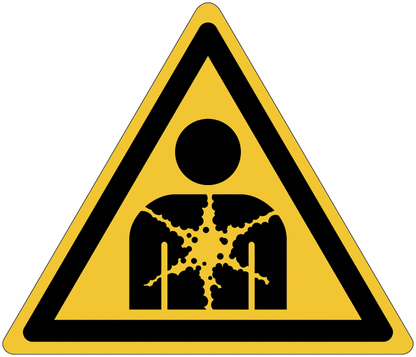 "Attenzione Sostanza o miscela che presenta un pericolo per la salute"- CARTELLO SEGNALETICO TRIANGOLO ISO 7010 - Adesivo Extra Resistente, Pannello in Forex, Pannello In Alluminio